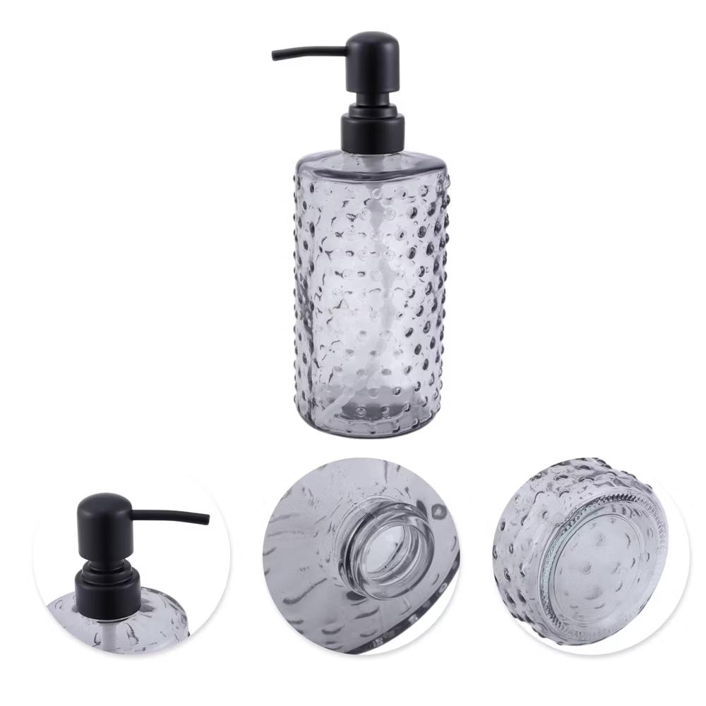 Elegant Polka Dot Pattern Soap Pump Dispenser for Bathroom 16.9oz 1 Pc - Image 28