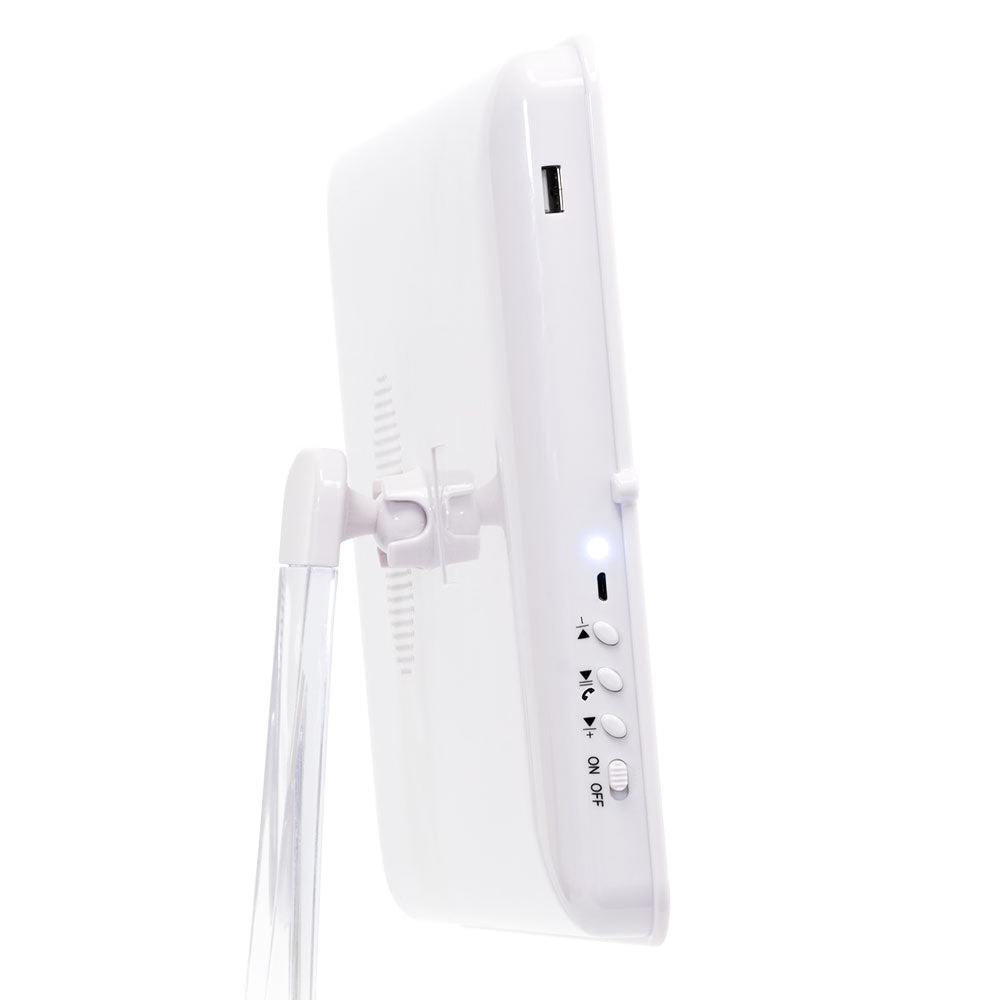 Impressions Vanity Touch Pro LED Makeup Mirror with Bluetooth Audio+Speakerphone & USB Charger - Image 10