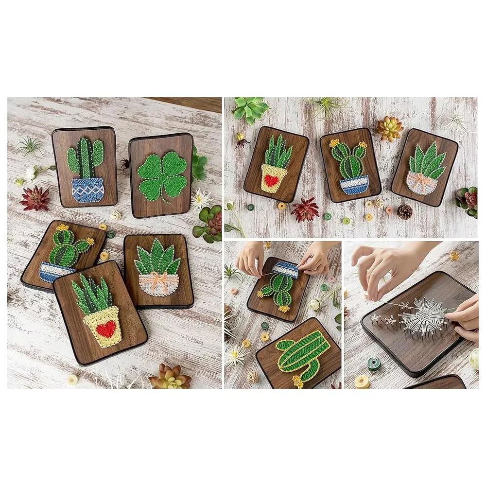 Wizardi String Art DIY Kit - Dandelion. Wizardi Craft Kit F07-M12-3-DHBC18330 - Image 2