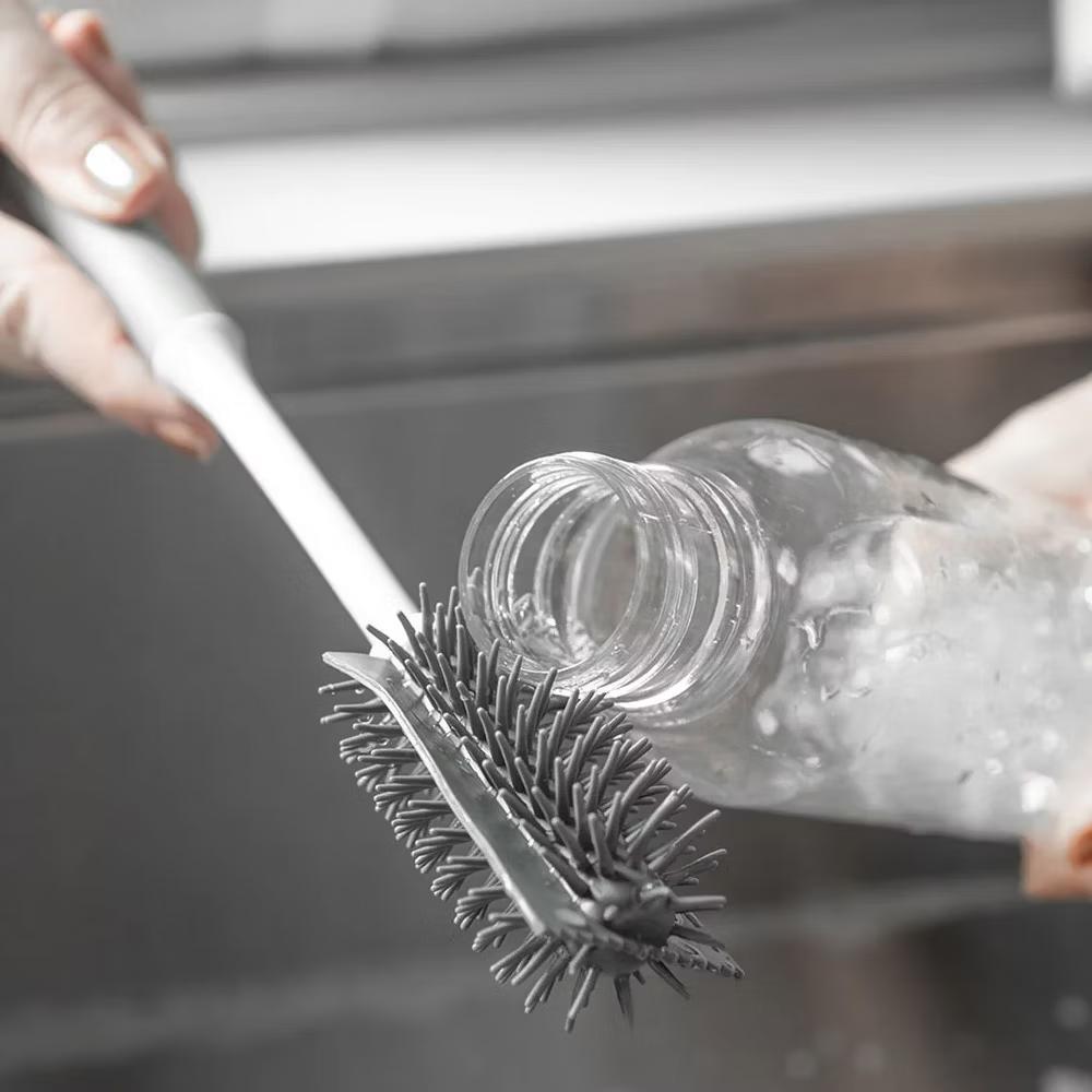 OU Bottle & Glass Brush – Ergonomic, Flexible Bristles for Scratch-Free, Deep Cleaning of Cups, Bottles & Glasses - Image 3