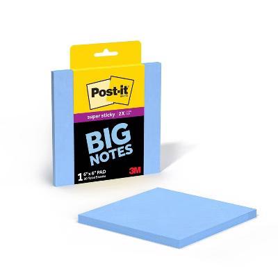 6"x6" Super Sticky Big Notes Blue 30 Sheets - Image 6