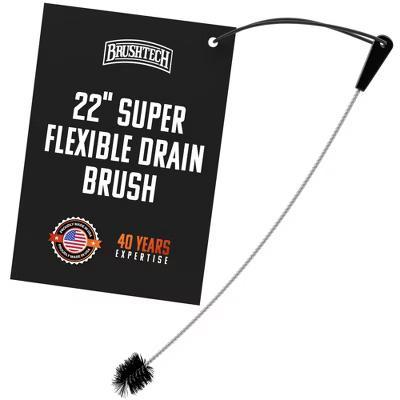 Brushtech 22" Super Flexible Drain Brush - Long Pipe Cleaning Brush for Tough Clogs, Hair, & Debris - Non-Kinking Spring - Made in USA - Image 5