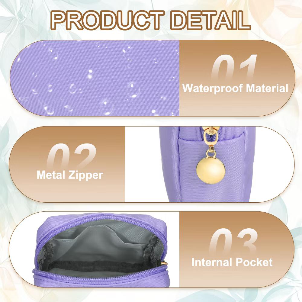 Storage Organize Travel Mini Cute Square Makeup Bag - Image 30