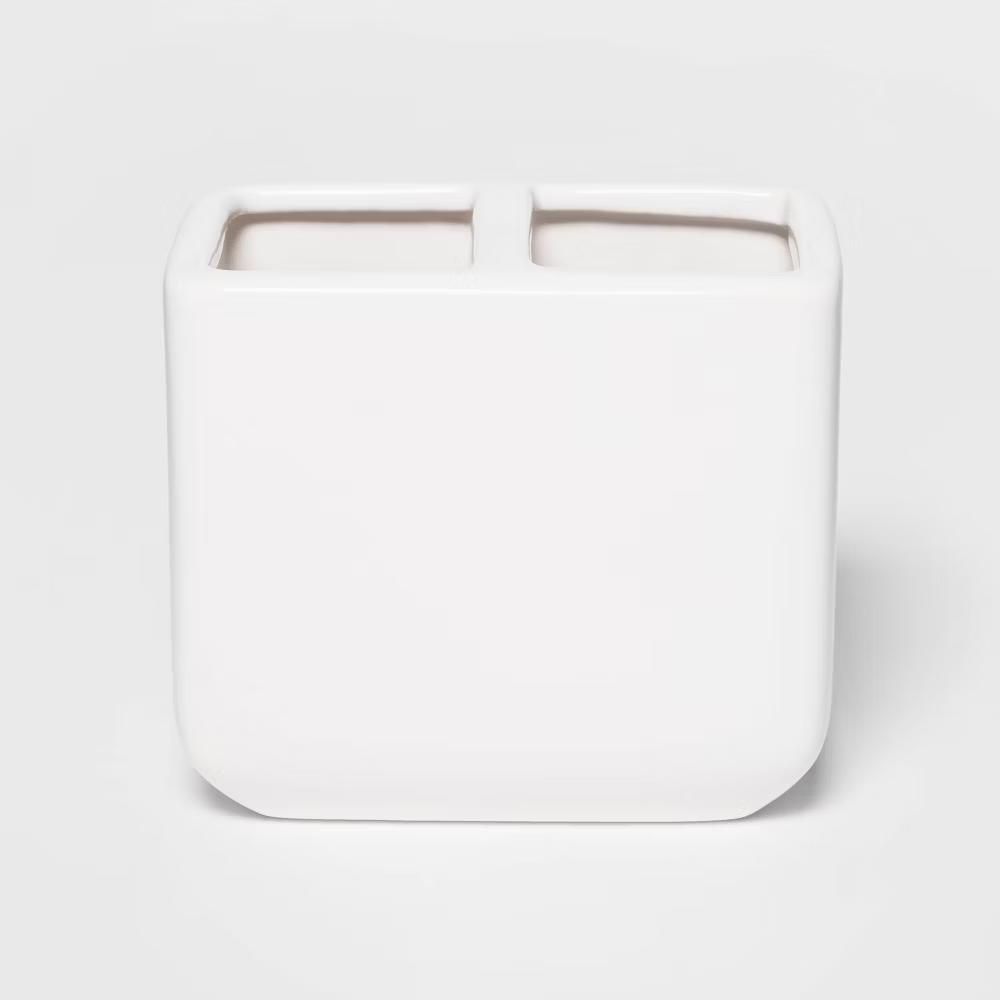 Oversized Toothbrush Holder White