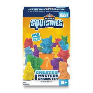 Squishies DIY Toy Activity Kit with Mystery Character: Creativity Kit for Kids, Includes Molds & Instructions