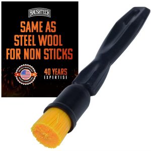 Brushtech Advanced Nonstick Pan Cleaning Brush – Scratch-Safe Heavy Duty Kitchen Scrubber for Cookware, Pots & Skillets, Designed