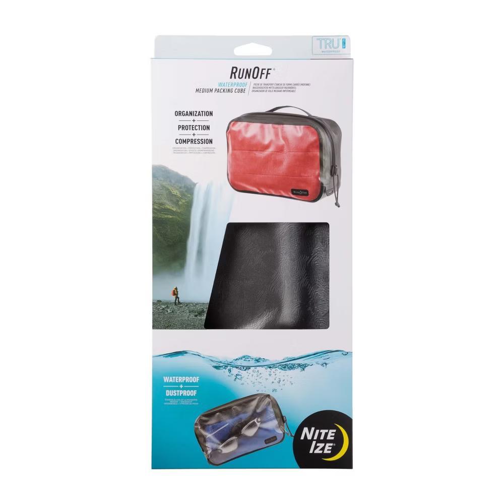 Nite Ize RunOff Waterproof Packing Cube - Waterproof Packing Cube for Travel - Dry Travel Bag with Compression - Charcoal, Medium - Image 6