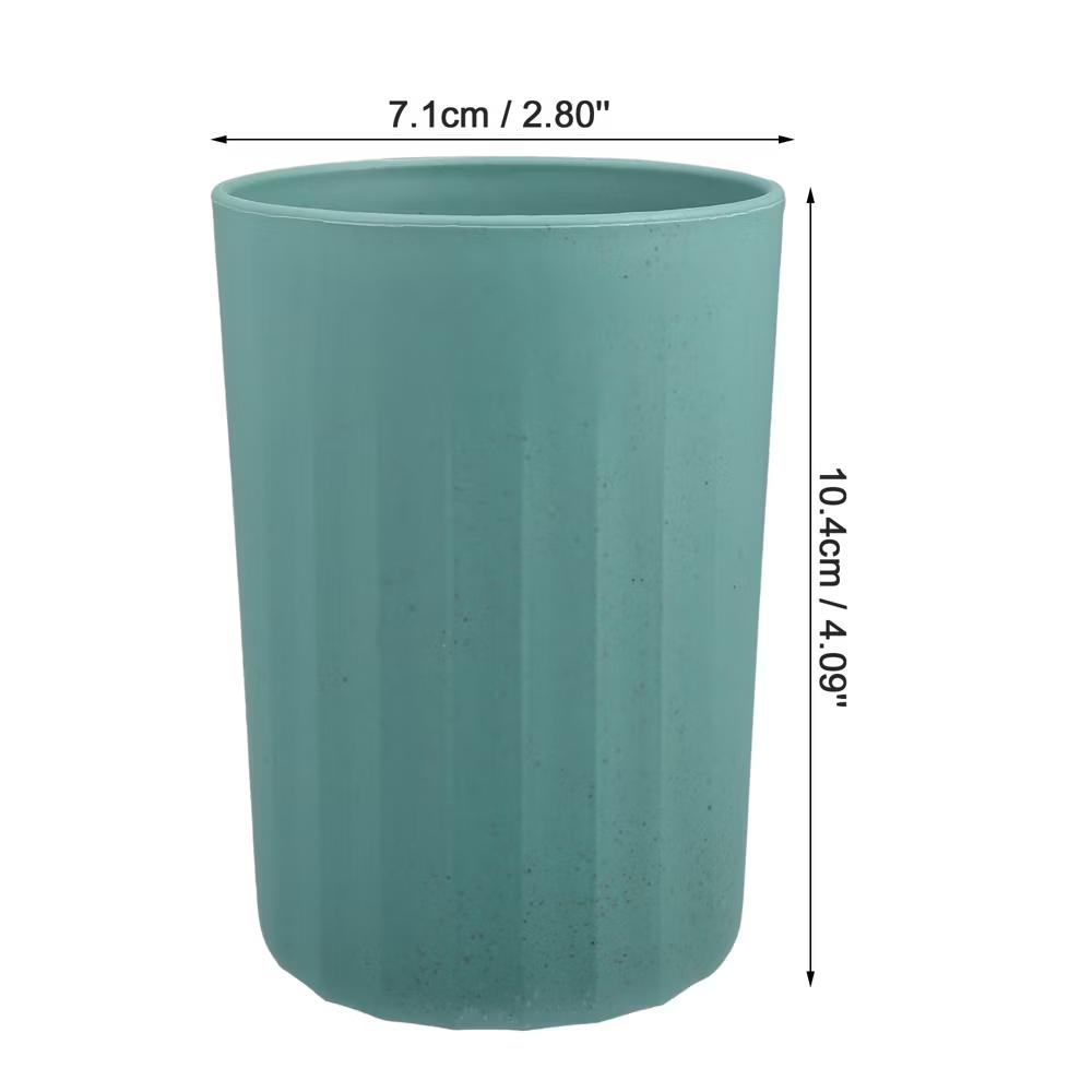 Bathroom Tumbler with Smooth Lines Wheat Straw Cup for Bathroom for Toothpaste 4.09''x2.80'' 1Pc - Image 23