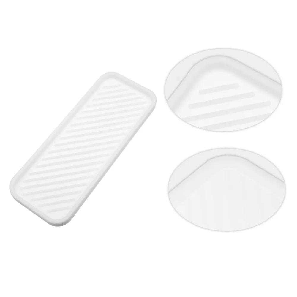 Soap Dish Soap Cleaning Storage Keep Soap Dry for Bathroom Silicone 8.98''x3.54'' 1Pcs - Image 15