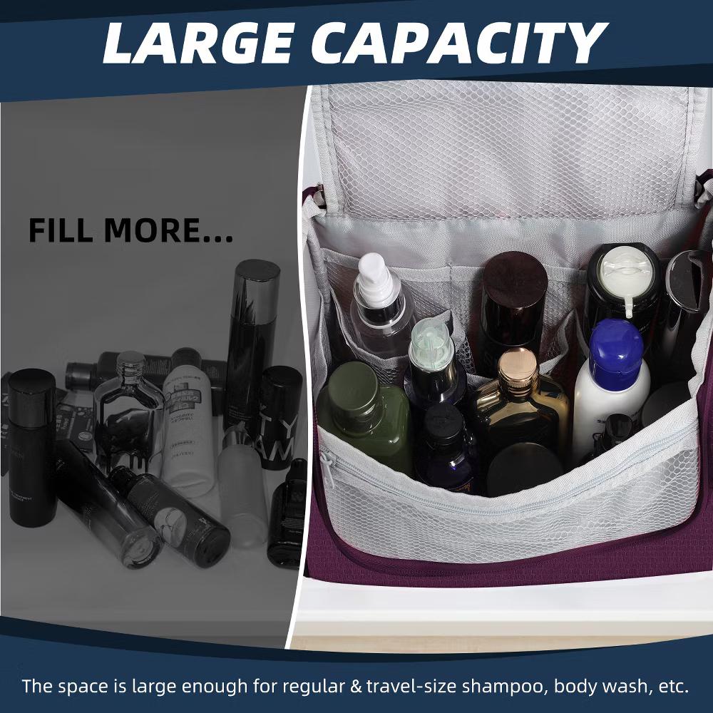 Large Capacity Toiletry Bag for Women and Men, Hanging Toiletry Organizer Cosmetics Makeup Bag - Image 58