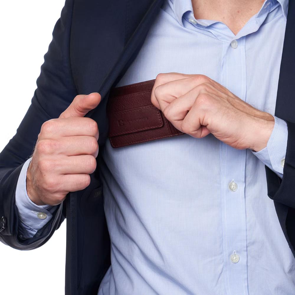 Alpine Swiss Harper Mens RFID Slim Money Clip Front Pocket Wallet Minimalist Leather ID Card Holder - Image 16