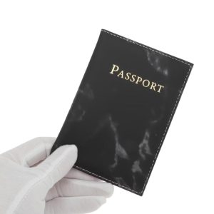 Marble Pattern Passport Holder 1 Pc
