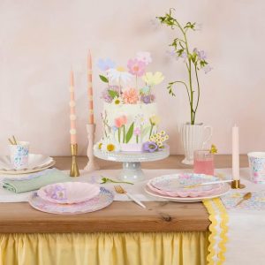Flower Cake Wrap & Toppers (Pack of 7)
