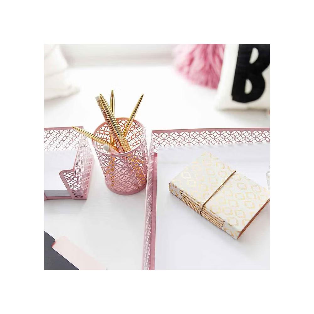 Blu Monaco Desk Organizer Set - 6-Piece Desk Accessories for Mail, Sticky Notes, Pens, Magazines & Documents - Image 24