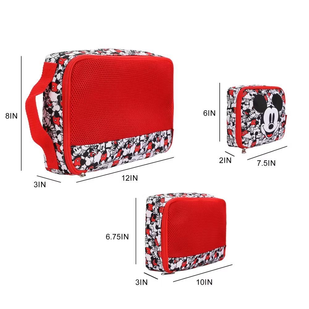 Mickey Mouse Character Face 4-Piece Packing Cube & Laundry Bag Set - Image 4