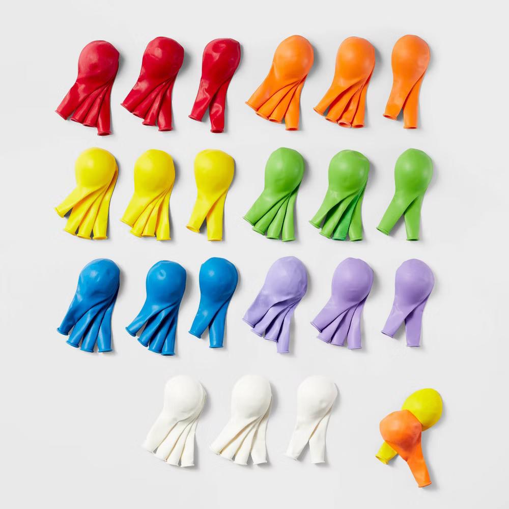 72ct Latex Party Balloons Color Mix