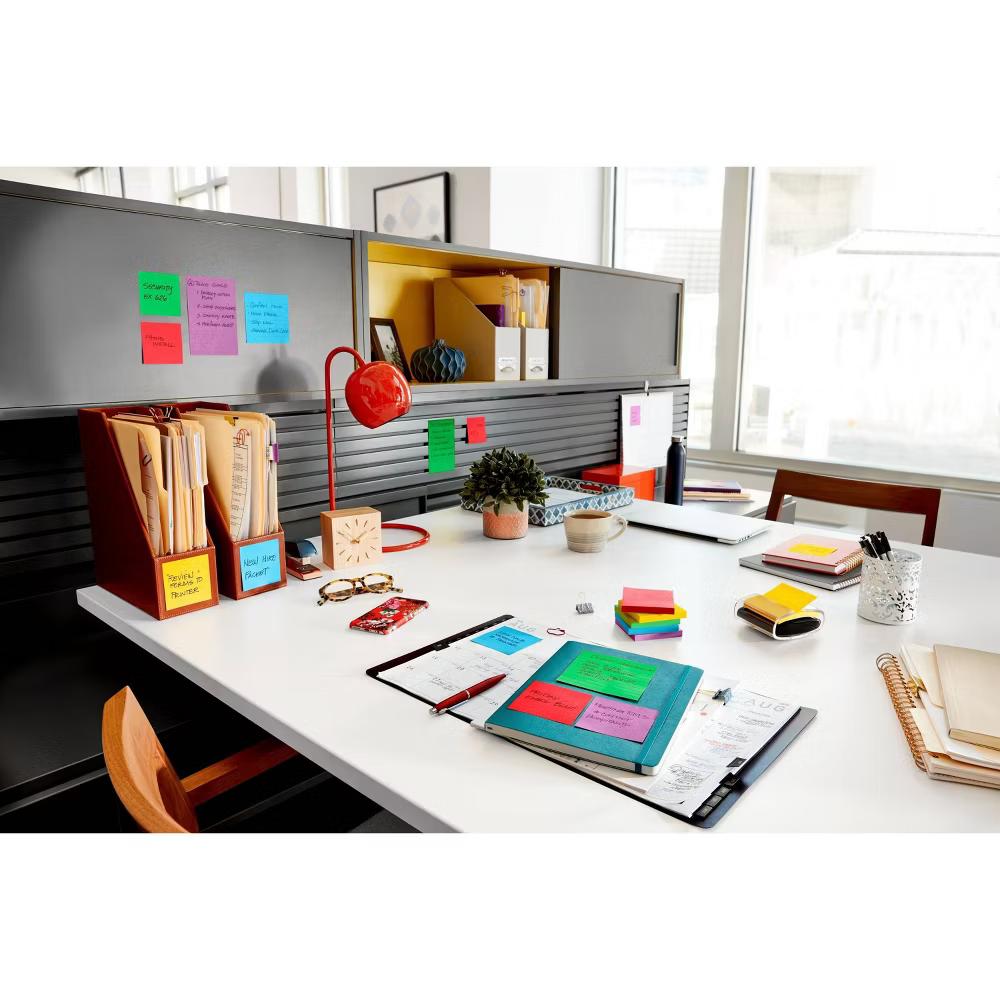 5pk 3" 3" Super Sticky Notes 45 Sheets/Pad - Marrakesh Collection: Multicolor Office Supplies, Art & Design - Image 5