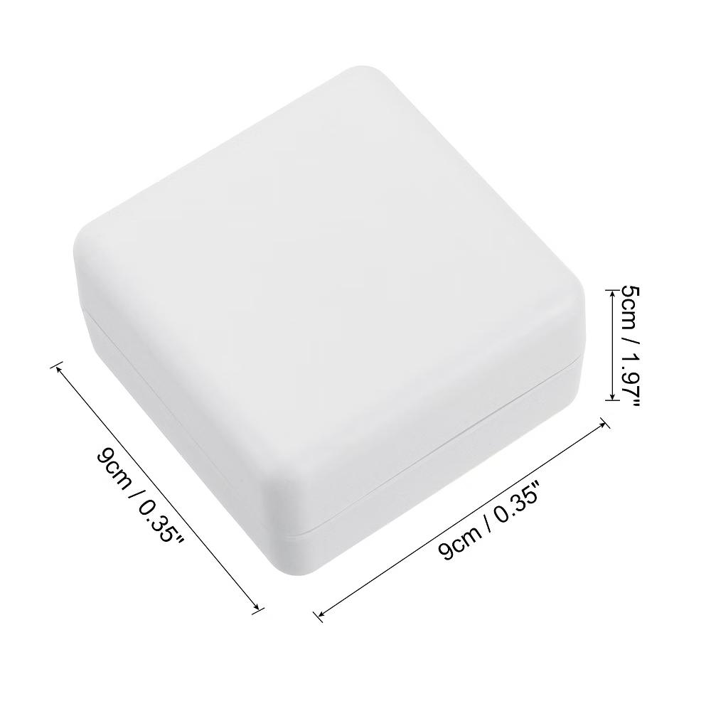 Wooden Detachable Self Draining Square Soap Dishes with Lid - Image 9