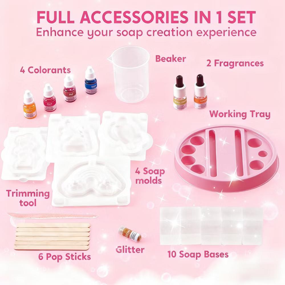 Soap Making Kit for Kids, DIY Arts and Crafts, Unicorn Girl Gifts, STEM Toys Science Kits, Ideal Birthday Gifts for Boys Girls Ages 6 7 8 - Image 5