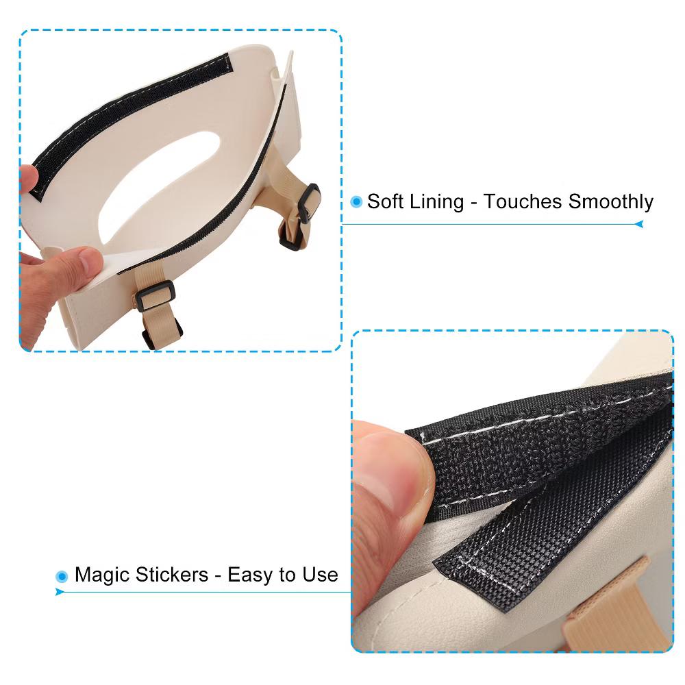 Car Sun Visor Seat PU Leather Adjustable Elastic Strap Tissue Box Covers 2 Pcs - Image 5