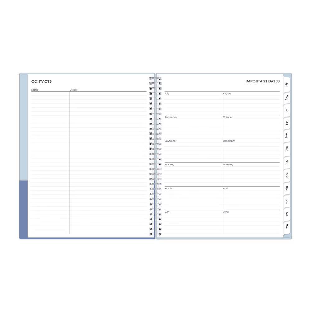 Blue Sky 8.5"x11" 2026-2027 Blue Sky Weekly/Monthly Planner Powder Blue/Periwinkle - Image 7