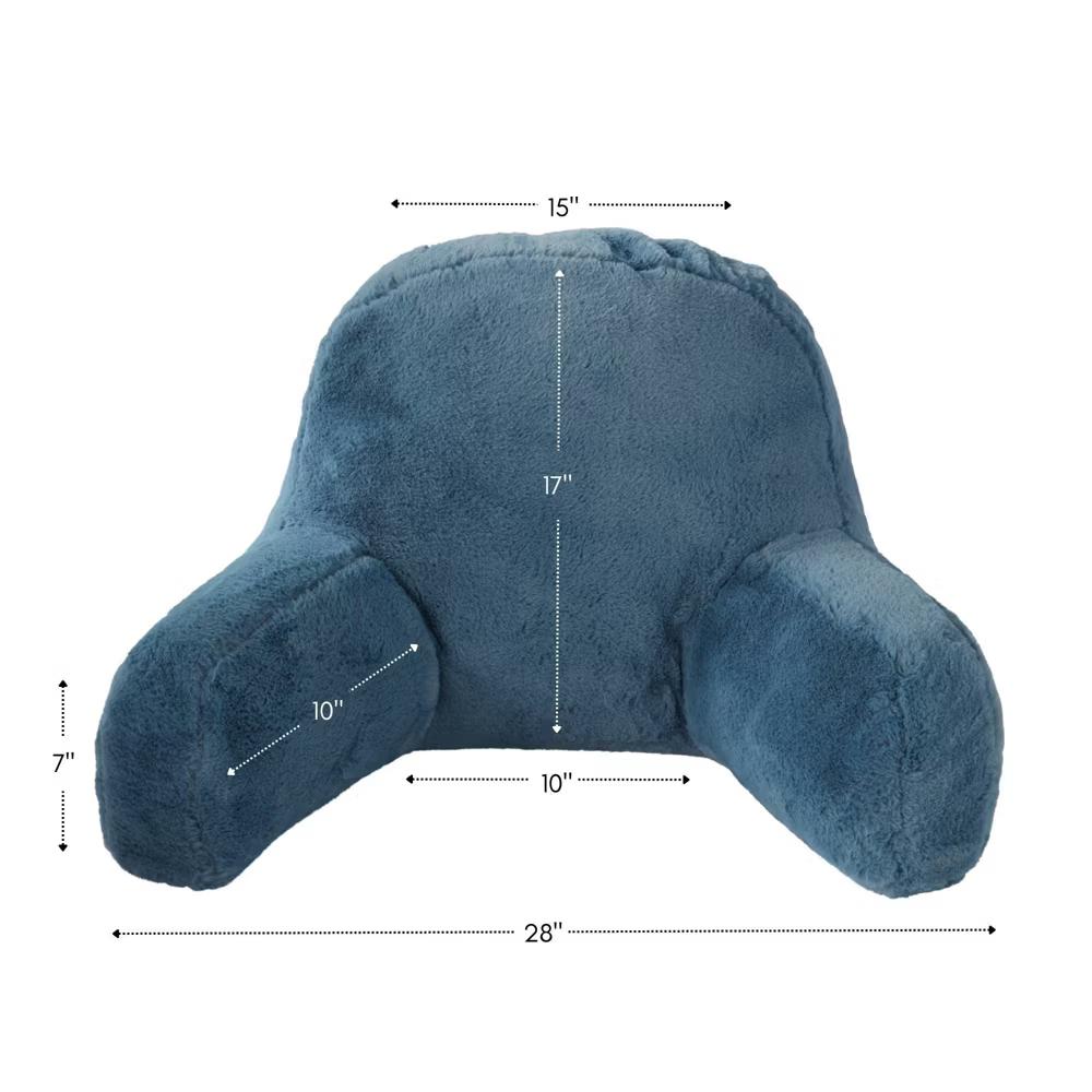Kensington Garden Faux Fur Bed Rest Support Pillow - Image 10