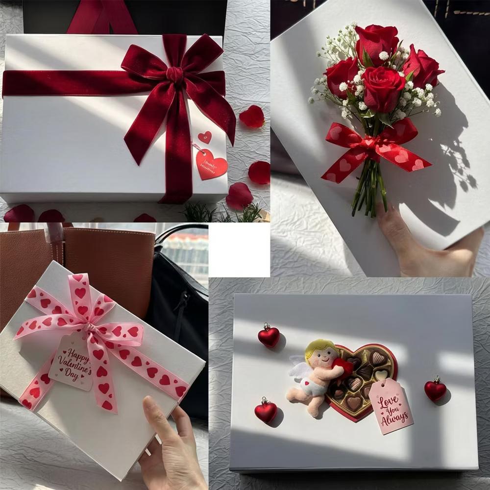 1 Piece 9 6.7 2.75 Inch White Magnetic Closure Gift Box Collapsible Packaging for Wedding Birthday Christmas Jewelry Proposals - Image 2