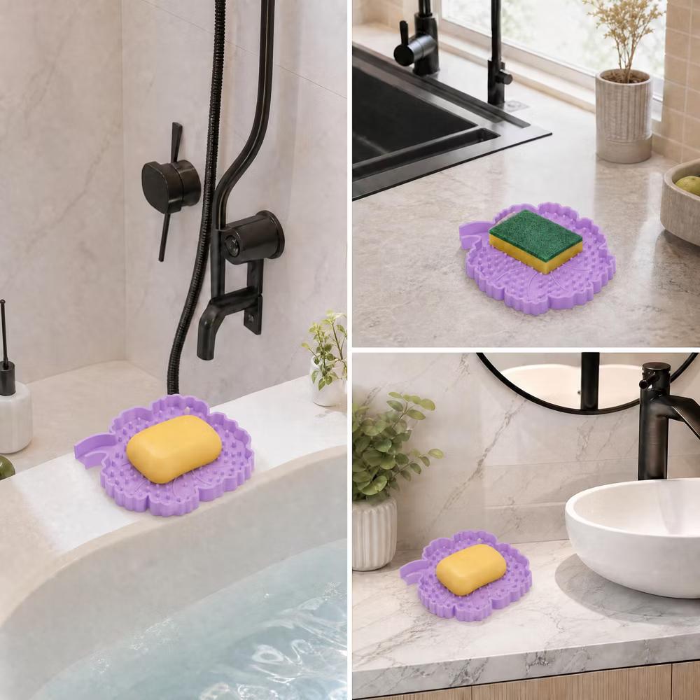 Flower Shape Soap Dish 1 Pc - Image 33