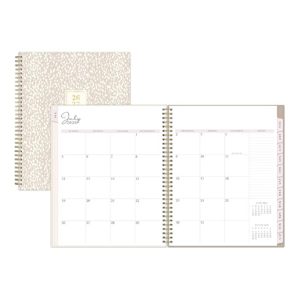 Rachel Parcell 8.5"x11" 2026-2027 Planner RP Dalmatia Tan Weekly/Monthly Safety Wirebound - Image 4