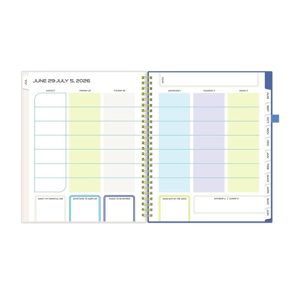 Blue Sky Your Year 7-12 Grade Weekly/Monthly Planner Wirebound 7"x9" Cream Collage - Image 20