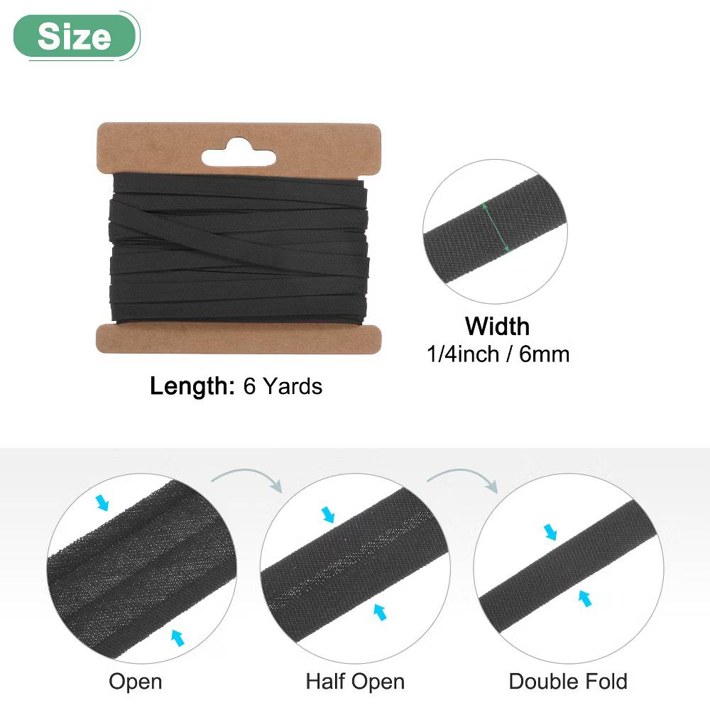 Cotton Durable Washable Double Fold Bias Tape Bias Tape 1 Pc - Image 35