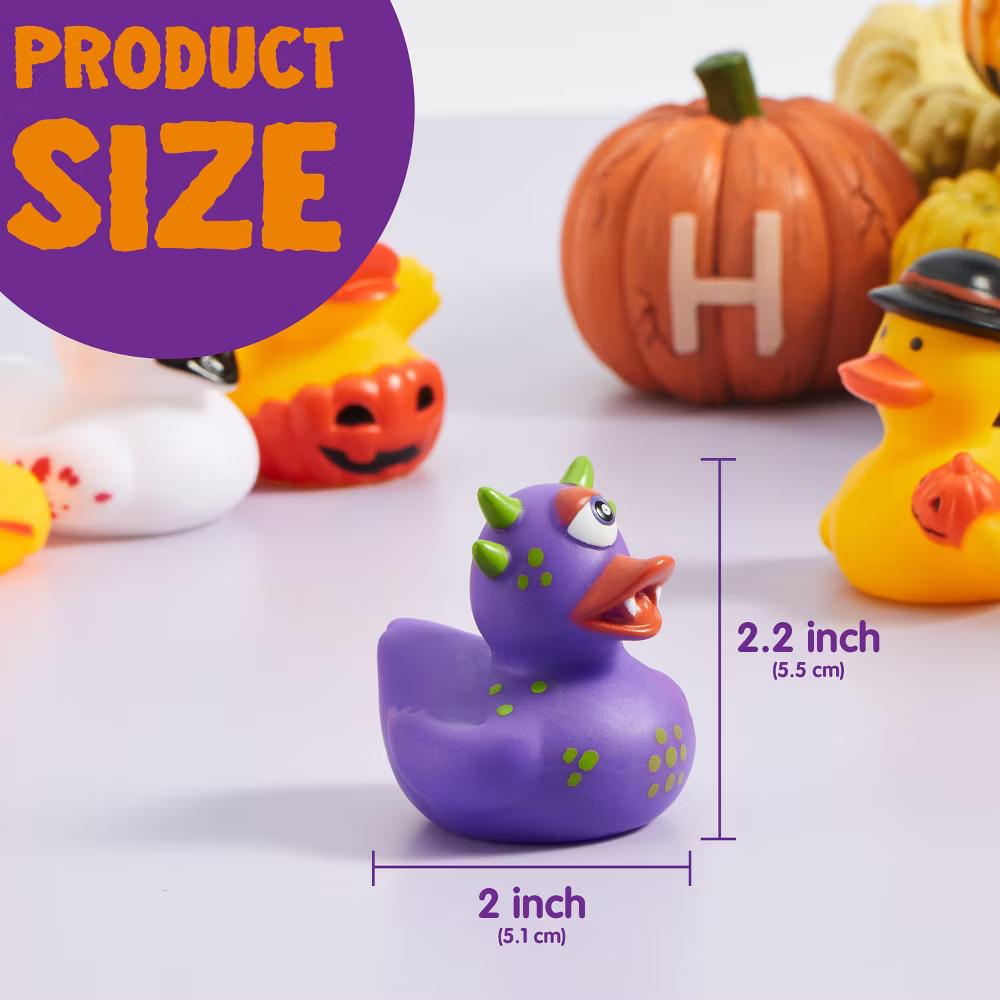 Halloween Party Supplies, Rubber Ducks Party Toys for Halloween Goodie Bag Fillers Decorations School Classroom Game Prizes Baby Bath Toy - Image 30