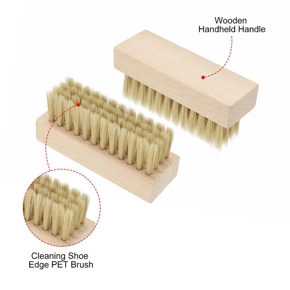 Canvas Sneakers Handheld Shoes Cleaning Scrub Brush Beige 1 Pc - Image 3