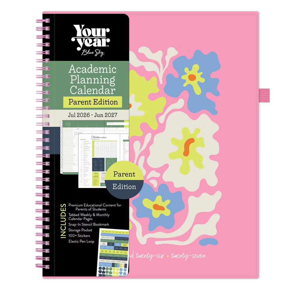 Blue Sky Your Year Parent Weekly/Monthly Planner Wirebound 8.5"x11" Rossi Floral - Image 19