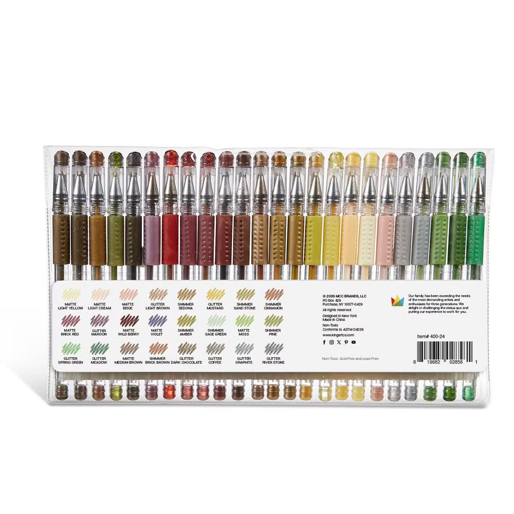 Gel Pens 24 Earth Tone Colors - Image 8