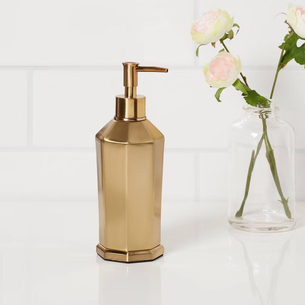 Solid Soap Pump Faceted Gold - Image 4