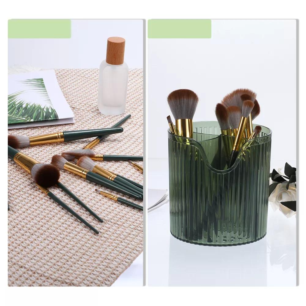 4 Slot Makeup Brush Cup Makeup Organizer for Bathroom Countertops 1 Pc - Image 11