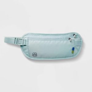RFID Blocking Waist Pouch Puritan Gray - Water-Resistant Belt Bag