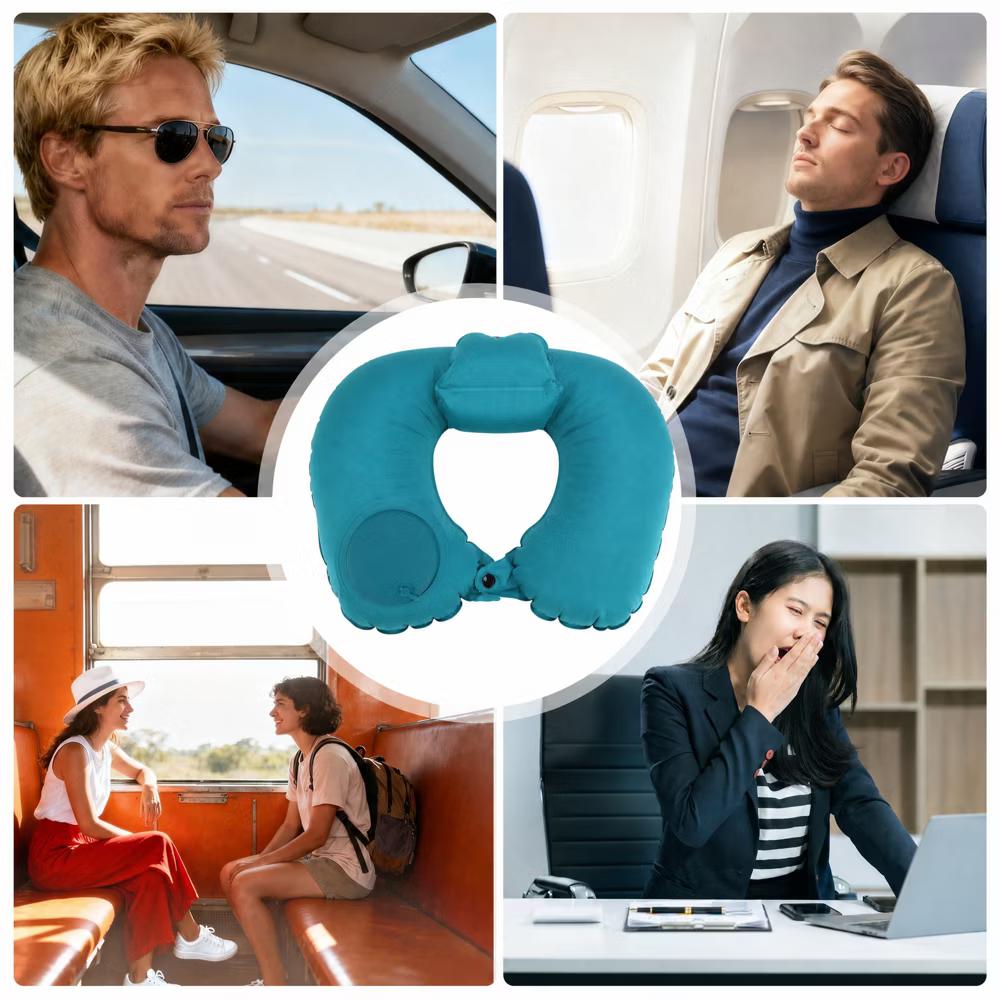 Comfortable Inflatable Travel Pillow 1 Pc - Image 10