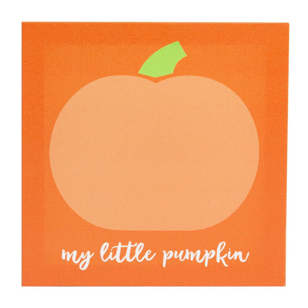 Pearhead My Little Pumpkin Halloween Canvas for Baby's Footprints: DIY Art Kit, Includes Paint & Canvas Board - Image 3