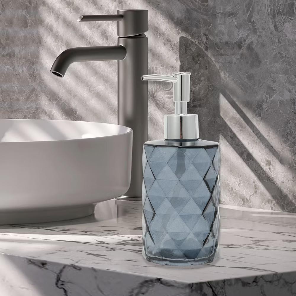 Durable Diamond-shaped Soap Dispenser 11.16oz 1 Pc - Image 16