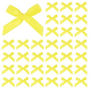 Polyester Craft Durable Satin Ribbon Bow 1.6x1 Inch 100 Pcs