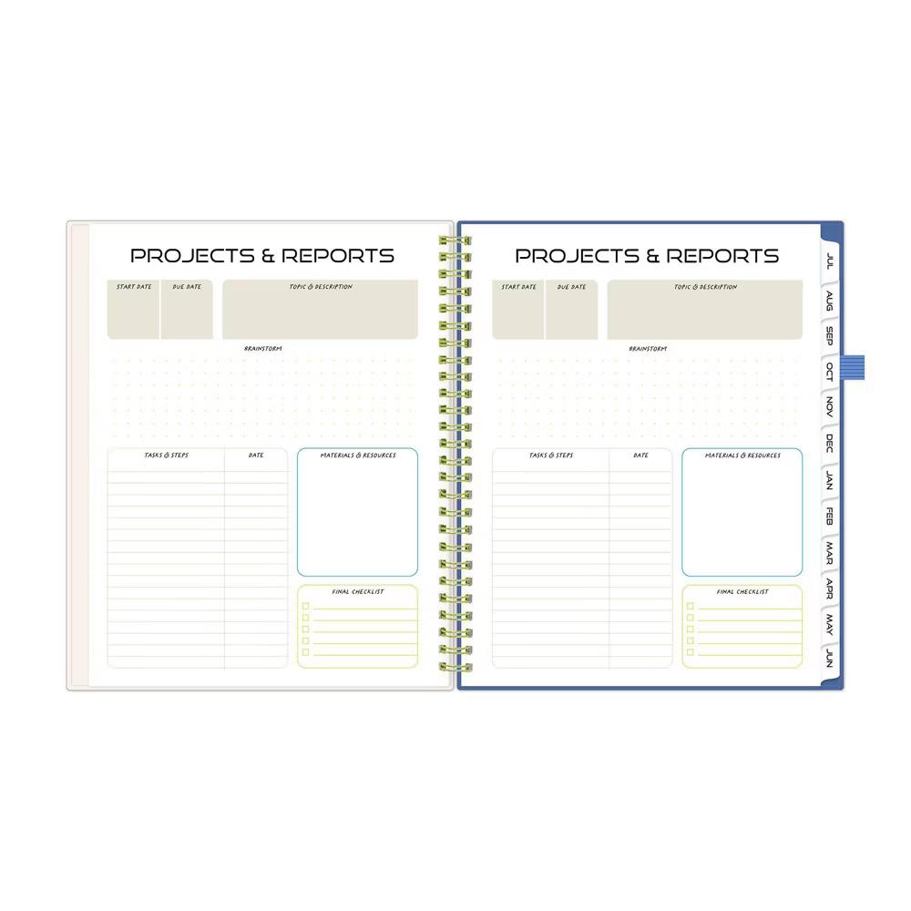 Blue Sky Your Year 7-12 Grade Weekly/Monthly Planner Wirebound 7"x9" Cream Collage - Image 8