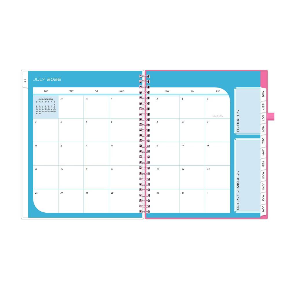 Blue Sky Your Year 7-12 Grade Weekly/Monthly Planner Wirebound 7"x9" Pink Heartsy - Image 20