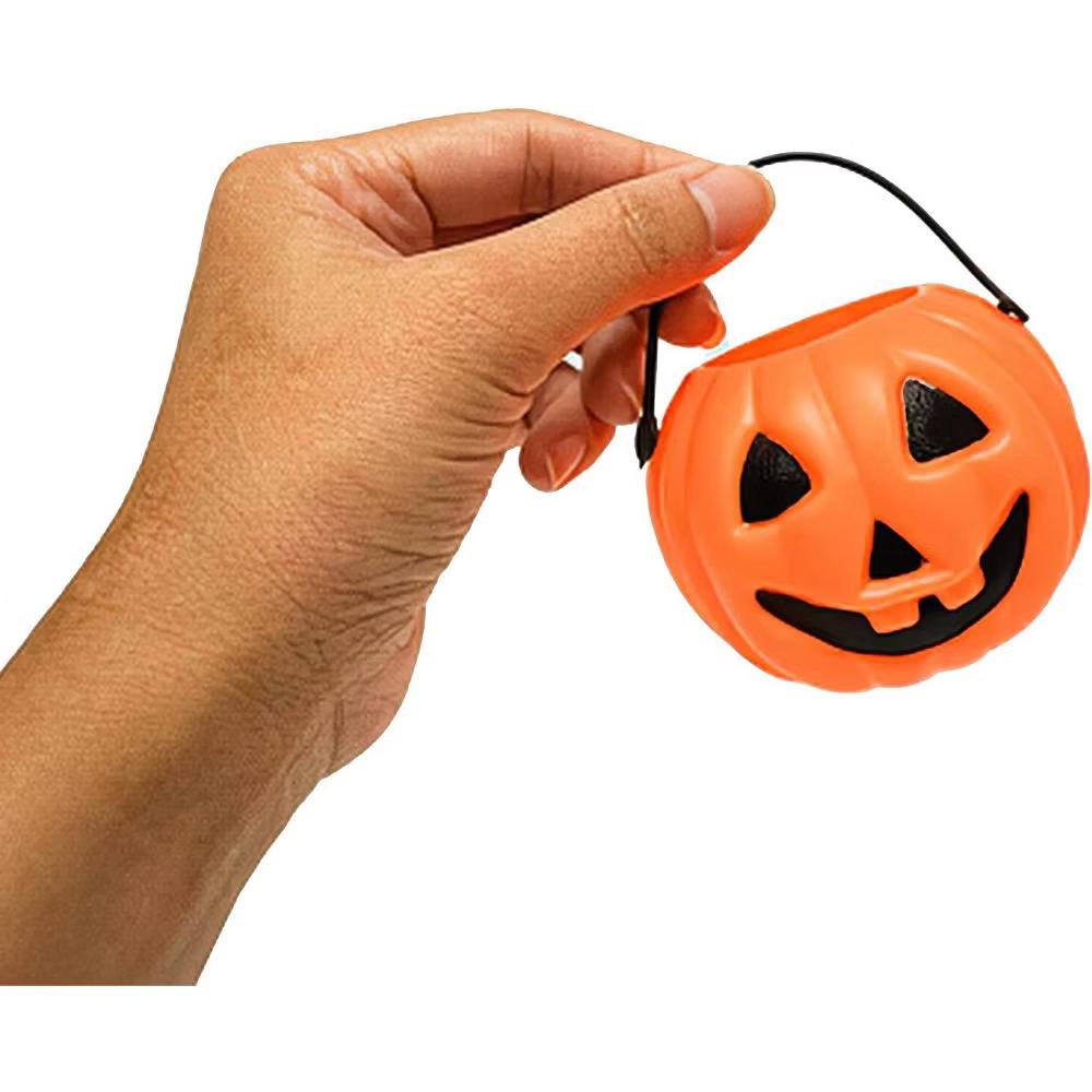 4E's Novelty Mini Pumpkin Trick or Treat Buckets (24 Pack) – Halloween Candy Holders, Party Favors, Goodie Bags, Toys for Kids - Image 3