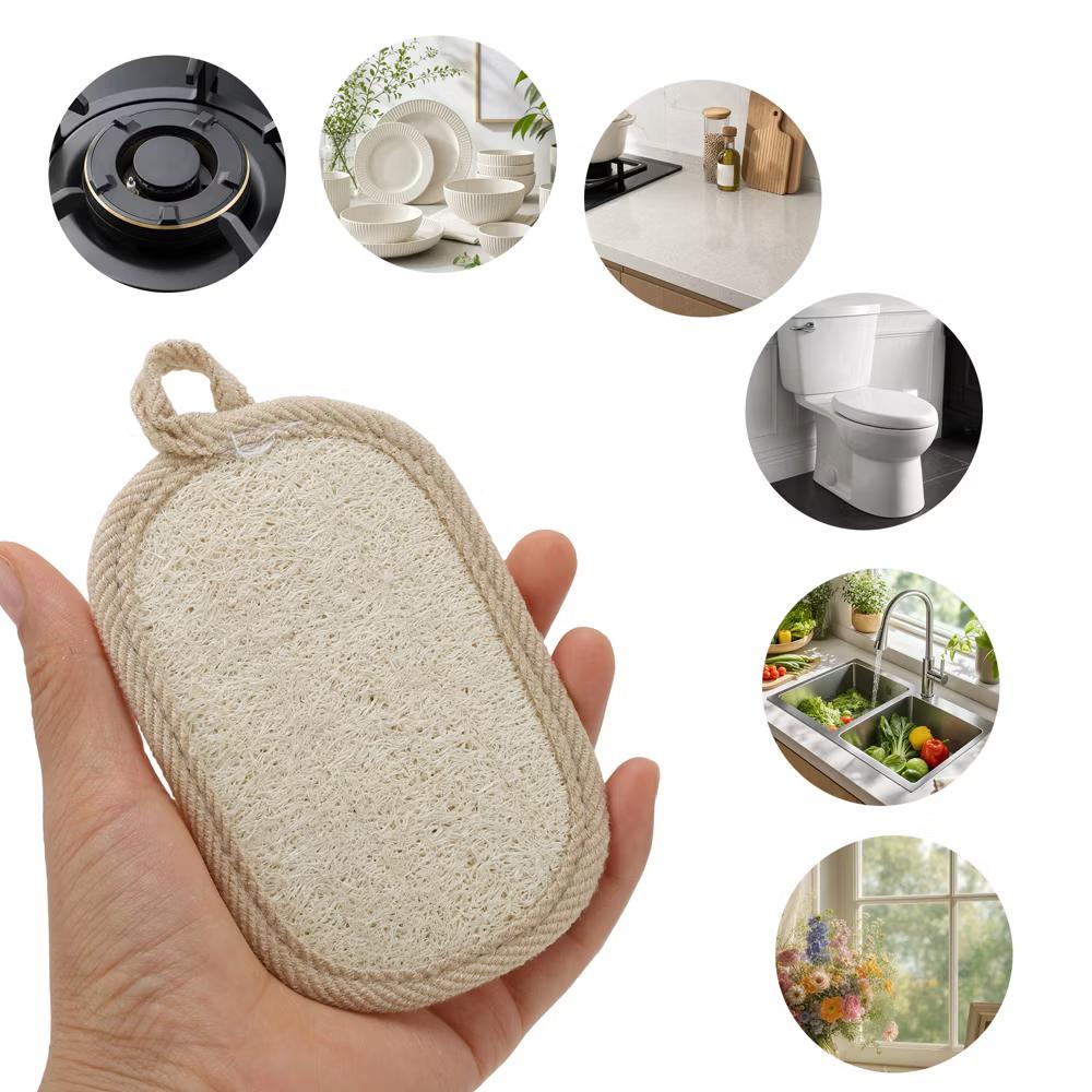 Double-sided Rectangular Wood Pulp Sponge Dish Washing Cloth 3 Pcs - Image 6