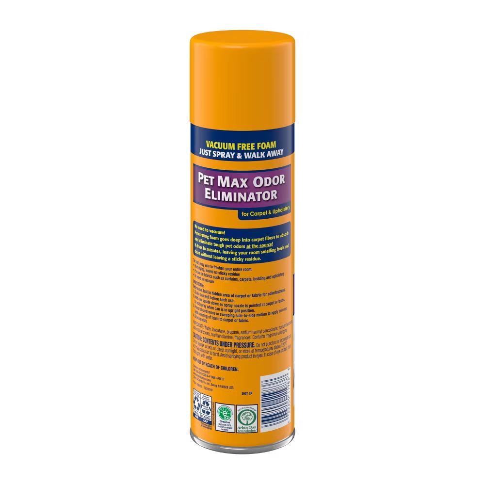Arm & Hammer Pet Max Odor Eliminator Scented Aerosol Carpet & Upholstery Cleaner - 15oz