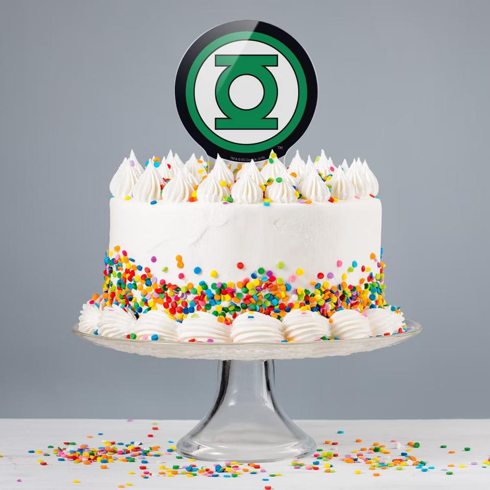 Green Lantern Logo Acrylic Cake Topper - Image 5