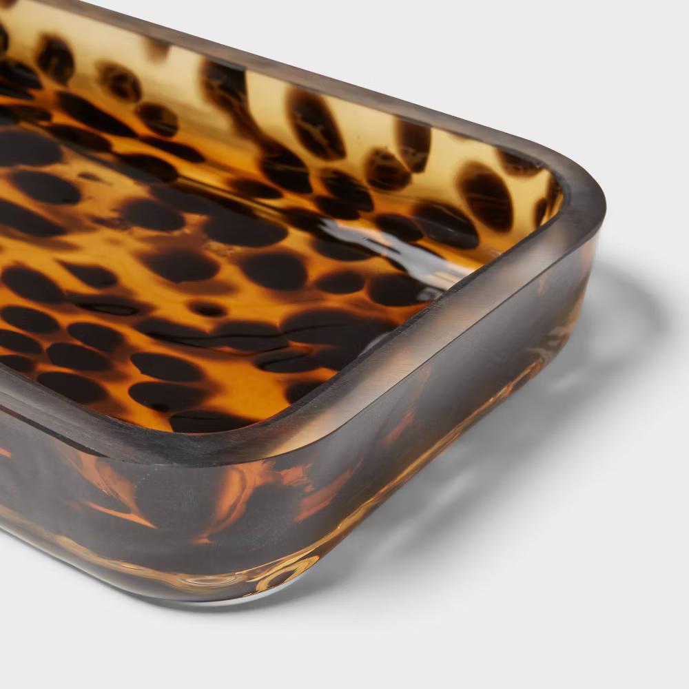 Colored Glass Tortoise Bath Tray - Image 4