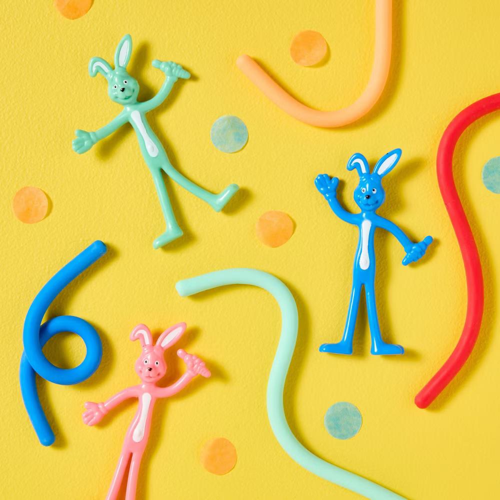 6ct Stretchy Noodle Party Favors - Multi-Colored Toy Noodles for Kids, All Occasions, Party Favor Toys - Image 3
